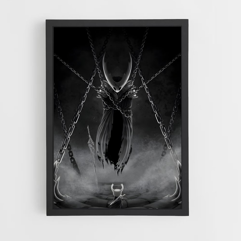 Poster L'Esprit Enchaîné – affiche Hollow Knight (vue 2)